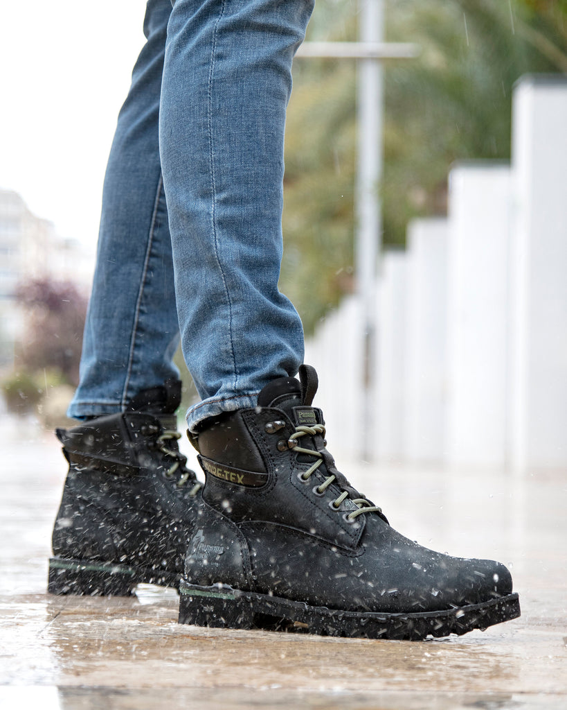 Amur Gtx Urban botas de piel con forro interior de gore-tex® negro