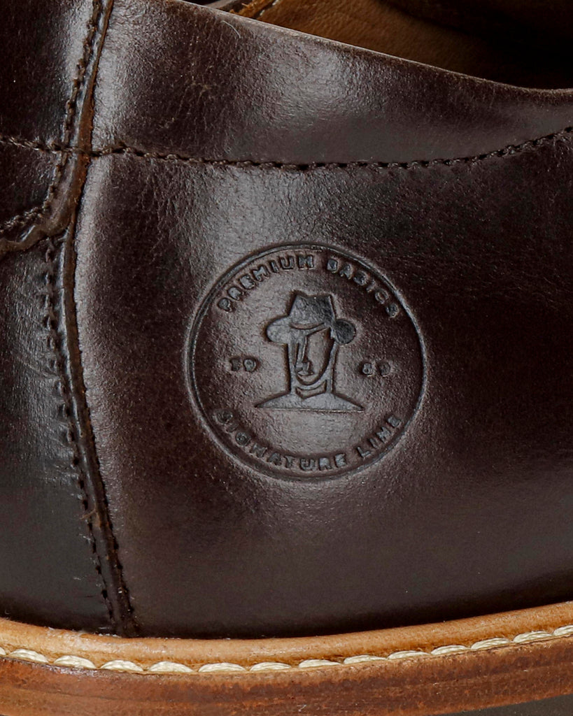 Elio zapatos de piel con forro interior de piel. marron