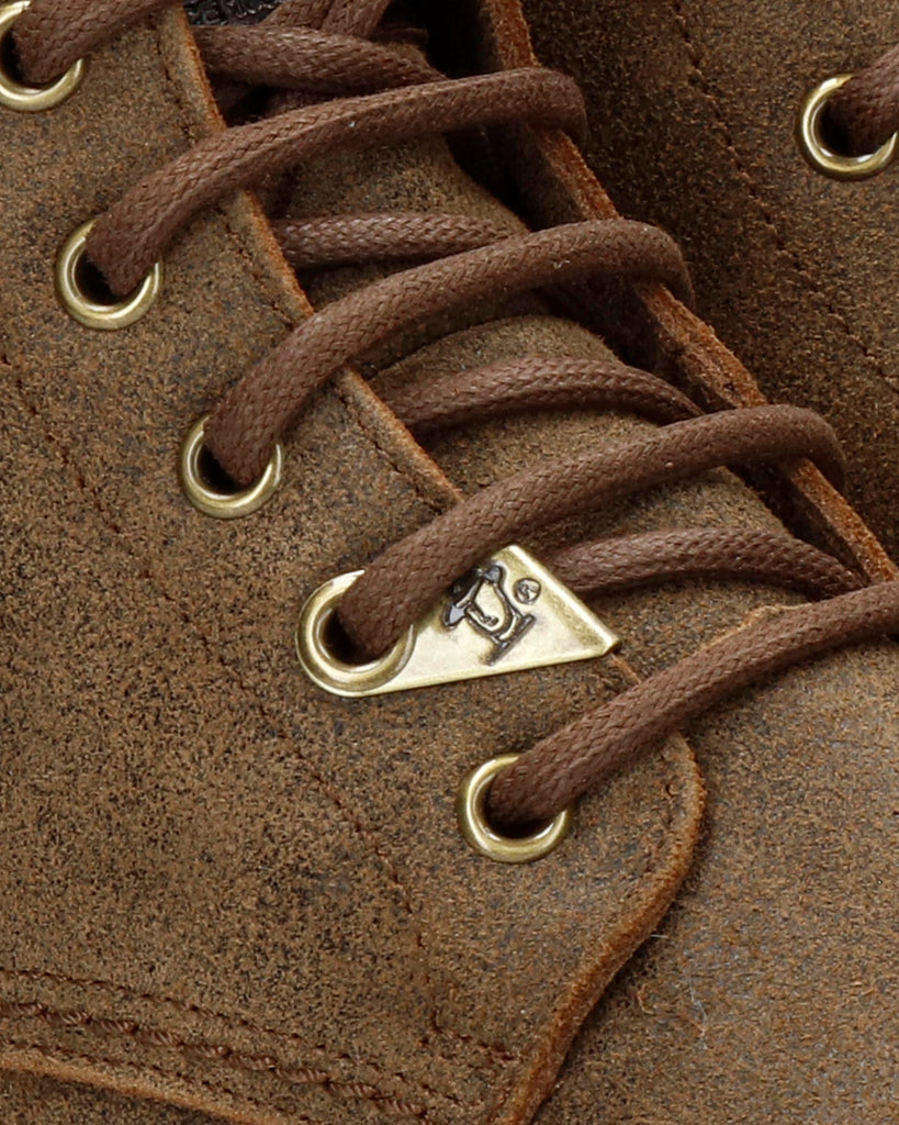 Emery Igloo botines de piel con forro interior de pelo natural. marron