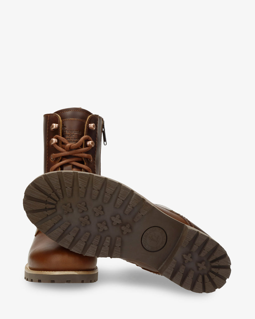 Fara Igloo Trav botas de piel con forro interior de pelo natural. cuero