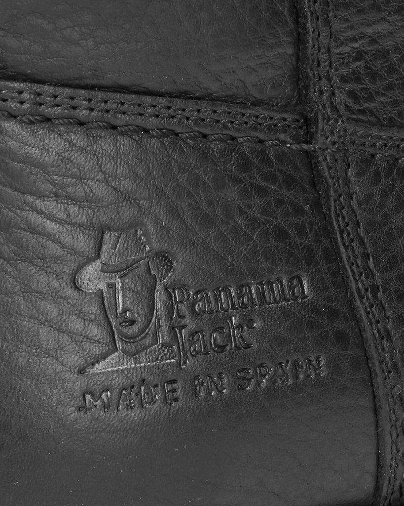 Fedrik botas de piel con forro interior de pelo. negro