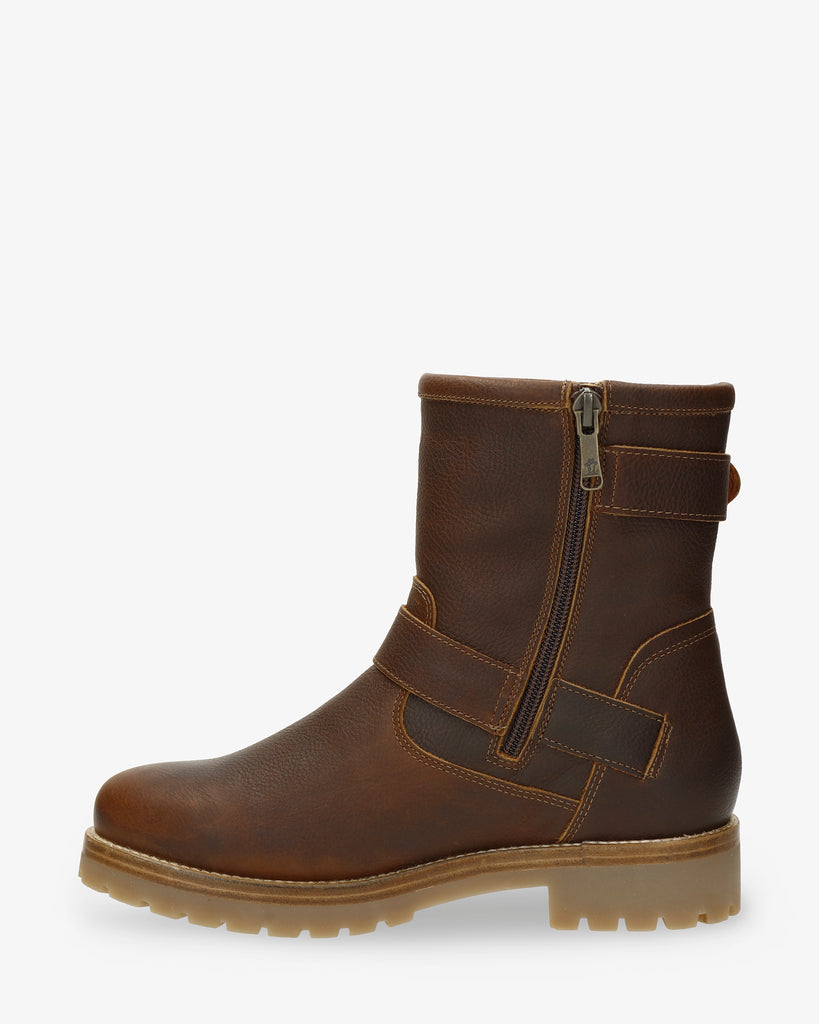 Felina Igloo botas de piel con forro interior de pelo natural. cuero