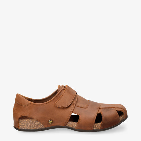 Fletcher Basics sandalias de piel con forro interior de piel. cuero