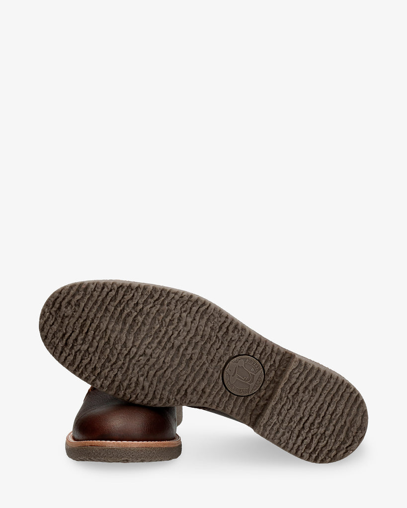 Gael botines de piel con forro interior de piel. castaño