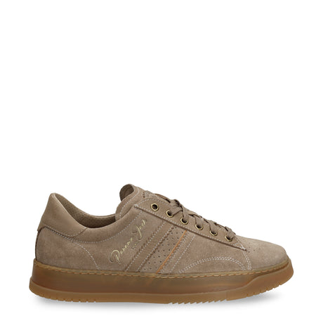 Game sneakers de piel con forro interior de piel. taupe