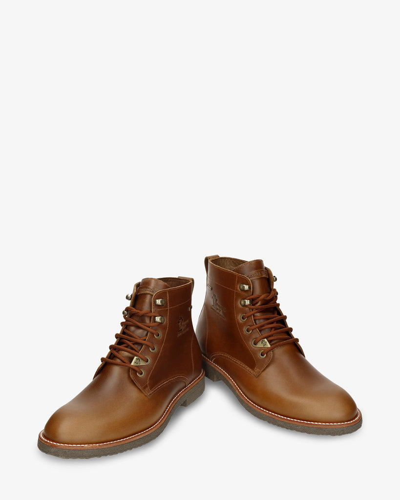 Glasgow Gtx botín de piel con forro interior de gore-tex®. camel