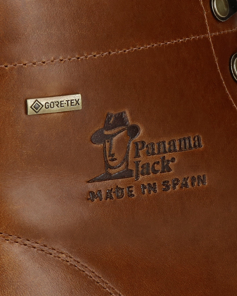 Glasgow Gtx botín de piel con forro interior de gore-tex®. camel