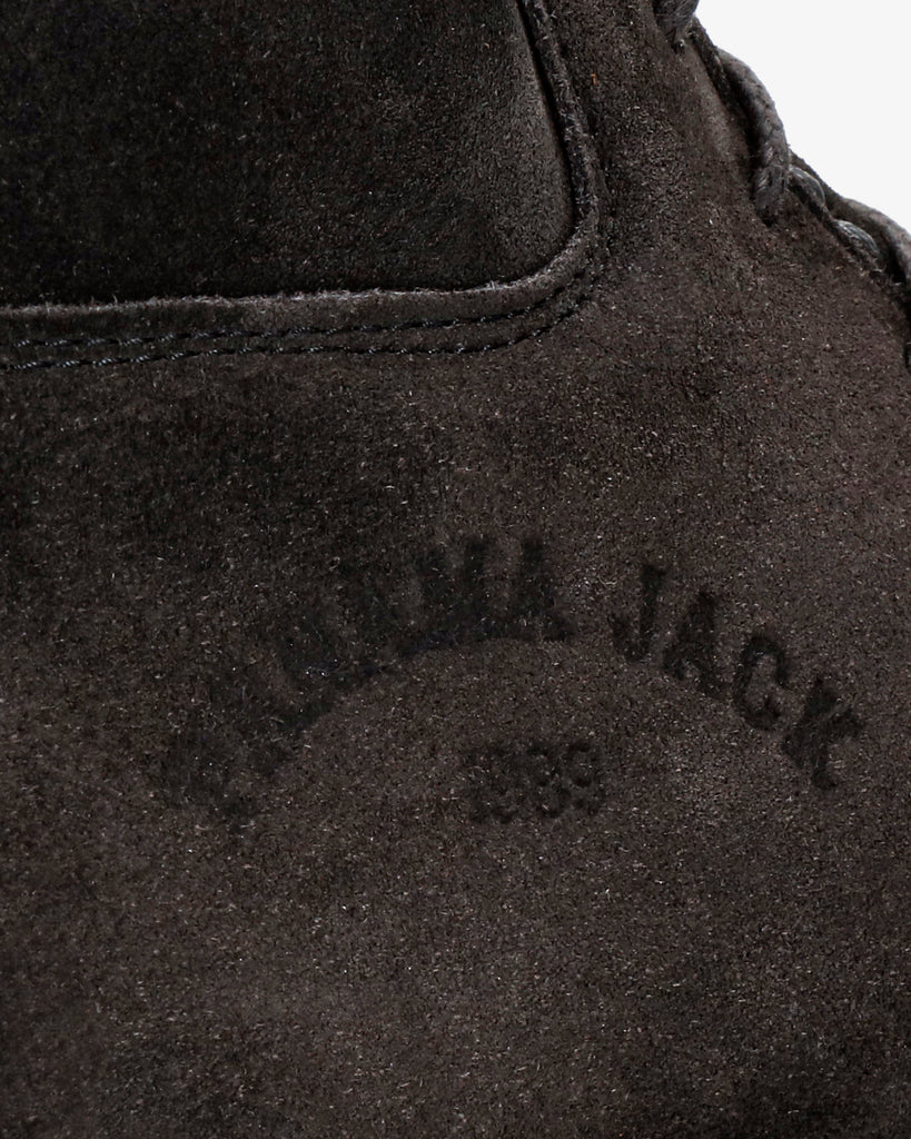 Lucca botín de piel con forro interior de piel. gris