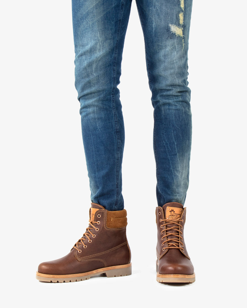 Panama 03 Igloo botas de piel con forro interior de pelo natural. cuero