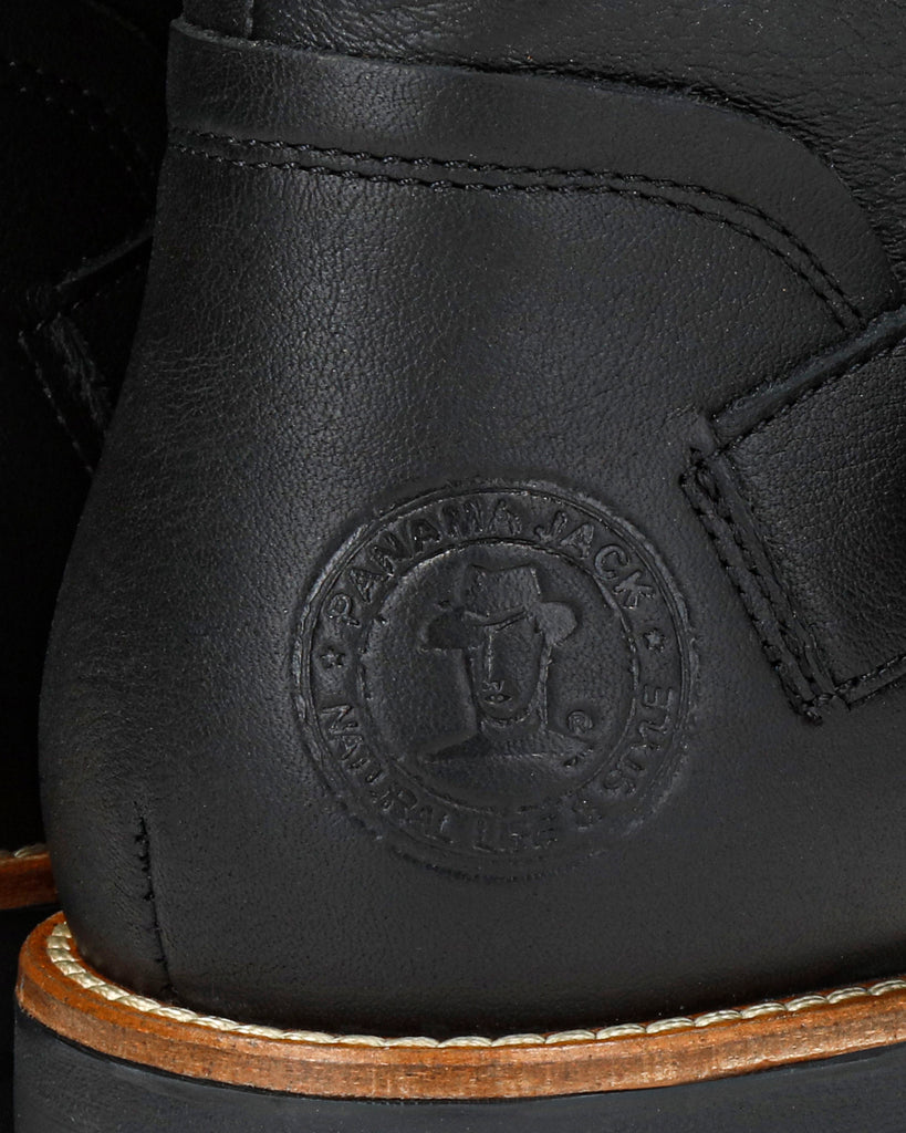 Raily Igloo botas de piel con forro interior de pelo natural. negro