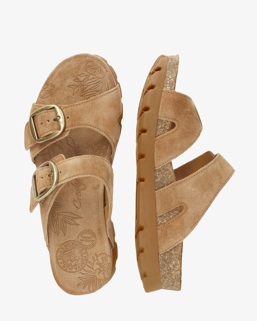 Shirley sandalias de piel con forro interior de piel. cuero