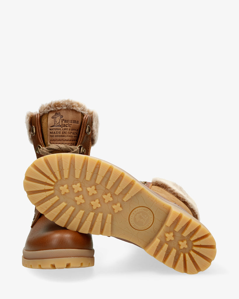 Tuscani botas de piel con forro interior de pelo. cuero