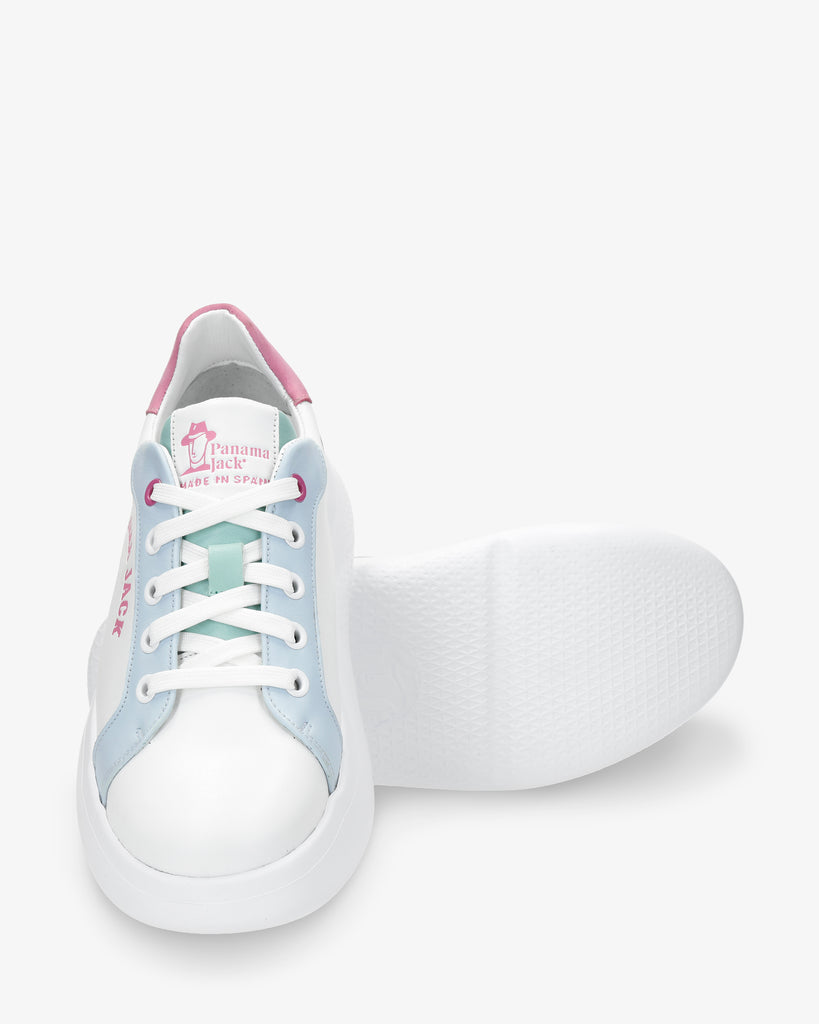 Yarely sneakers de piel con forro interior de piel. blanco
