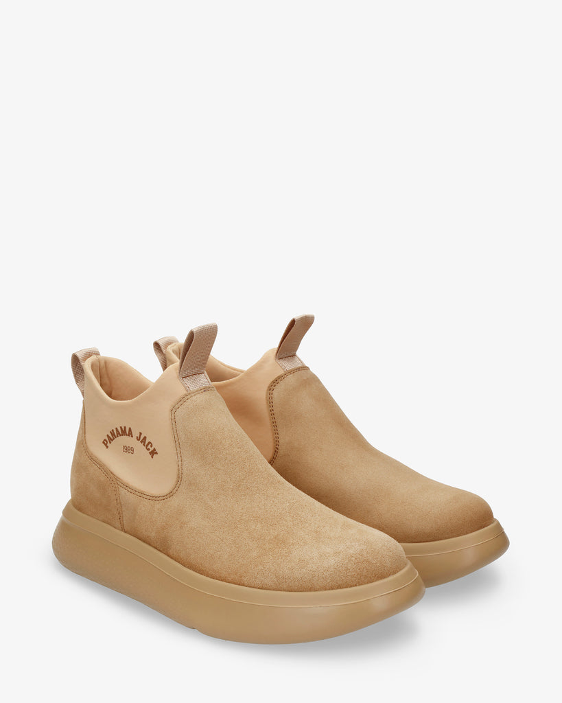 Yuli botín de piel con forro interior de lycra. cuero